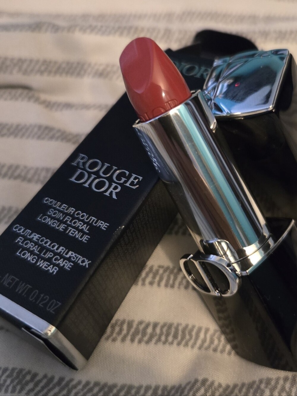 Dior Rouge Lipstick - Rendez Vous Satin 683 Rosewood Pink Color